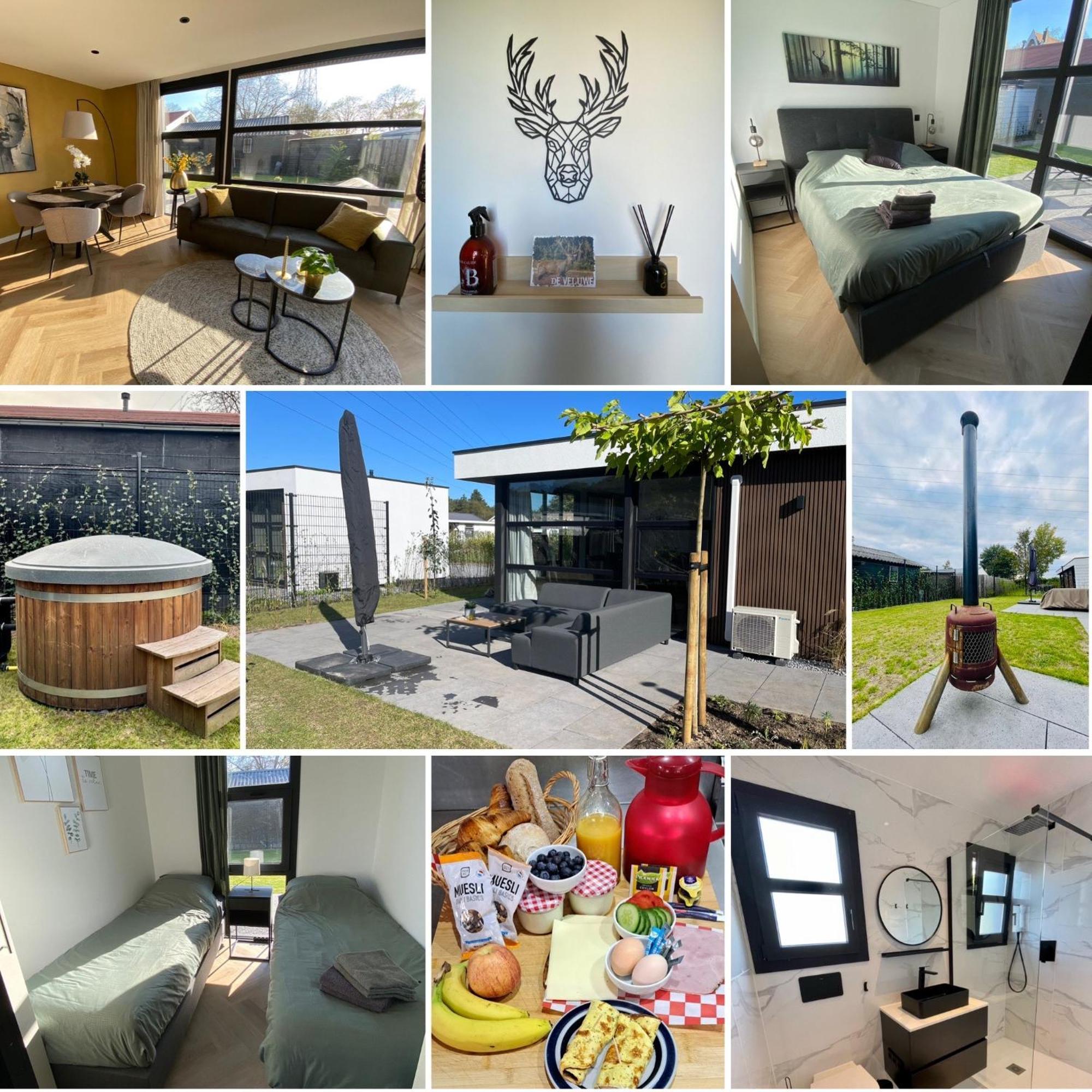 Edelhert, Moderne En Comfortabele Vakantiewoning Met Hottub! Ermelo Buitenkant foto